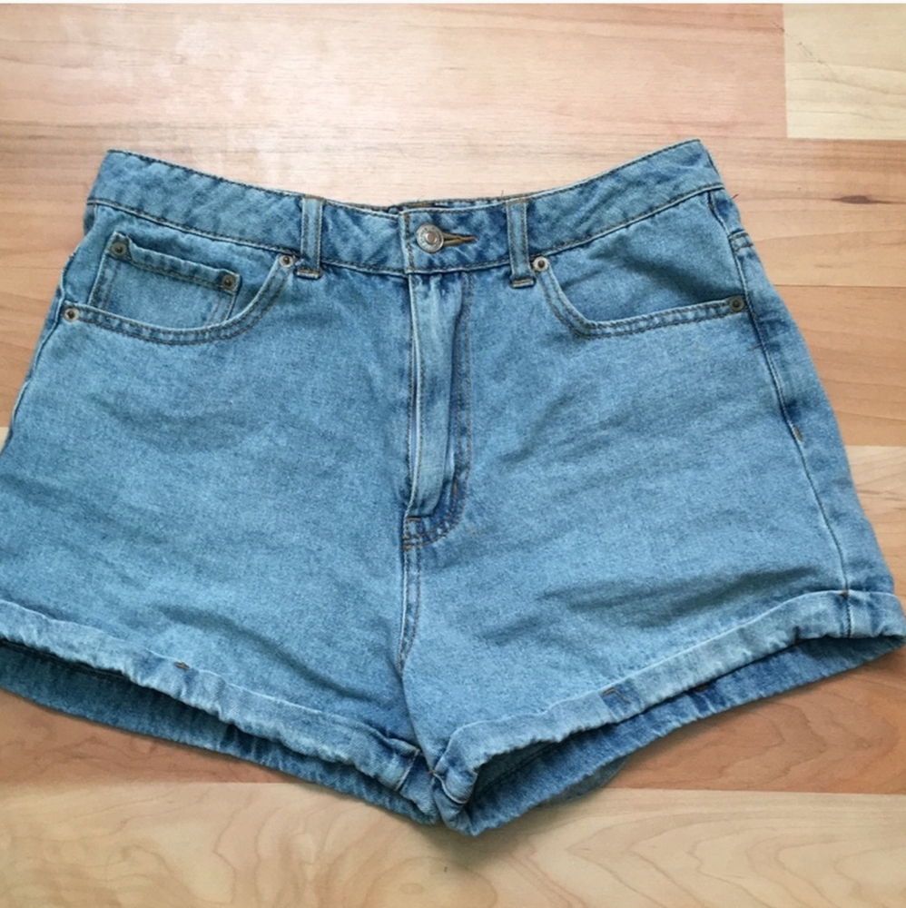 High rise denim | Mom jeans shorts